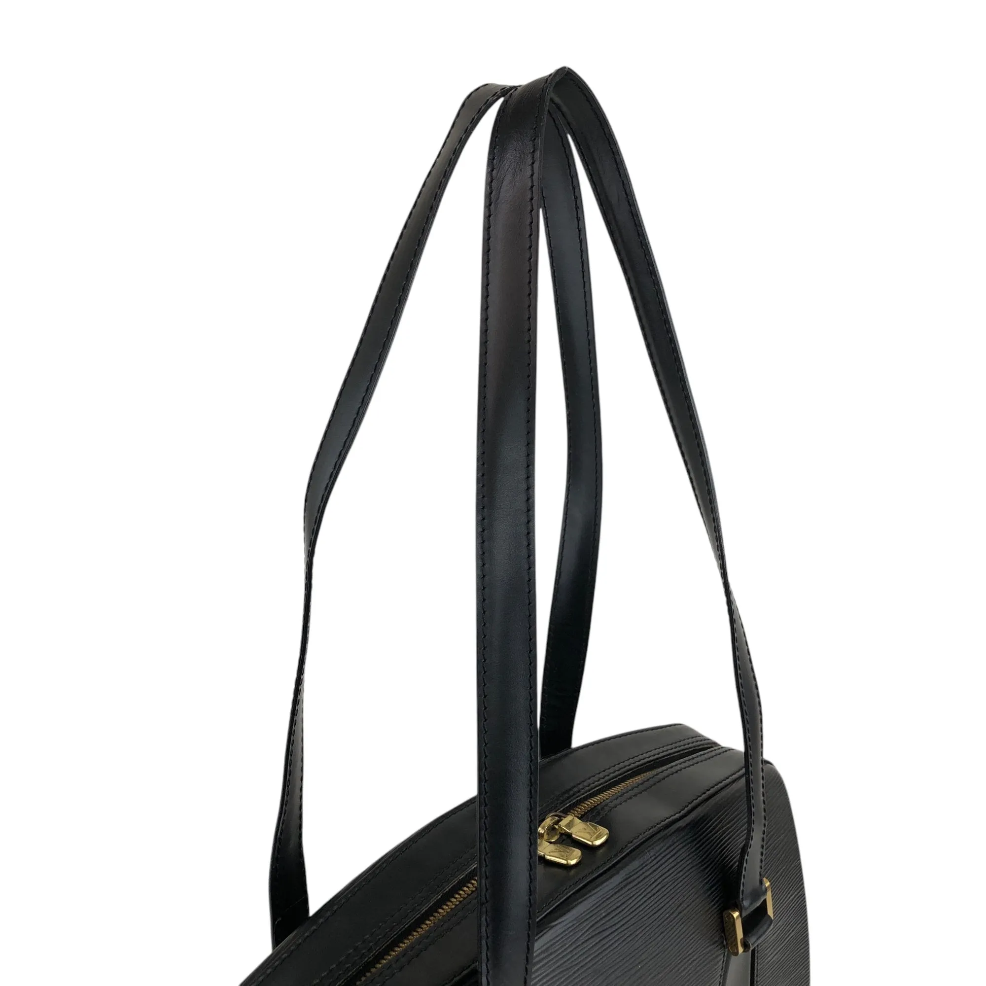 LOUIS VUITTON Epi Handbag Shoulder bag Black Vintage 4mmc8r
