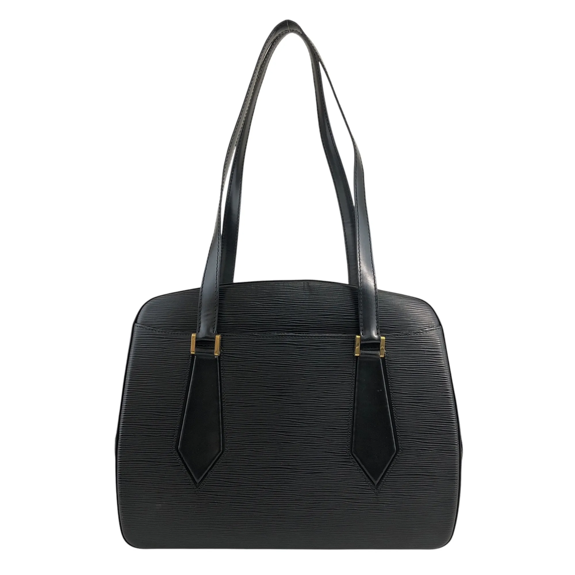LOUIS VUITTON Epi Handbag Shoulder bag Black Vintage 4mmc8r
