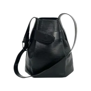 LOUIS VUITTON Shoulder Bag Epi Leather black Epi Sac De Paul PM