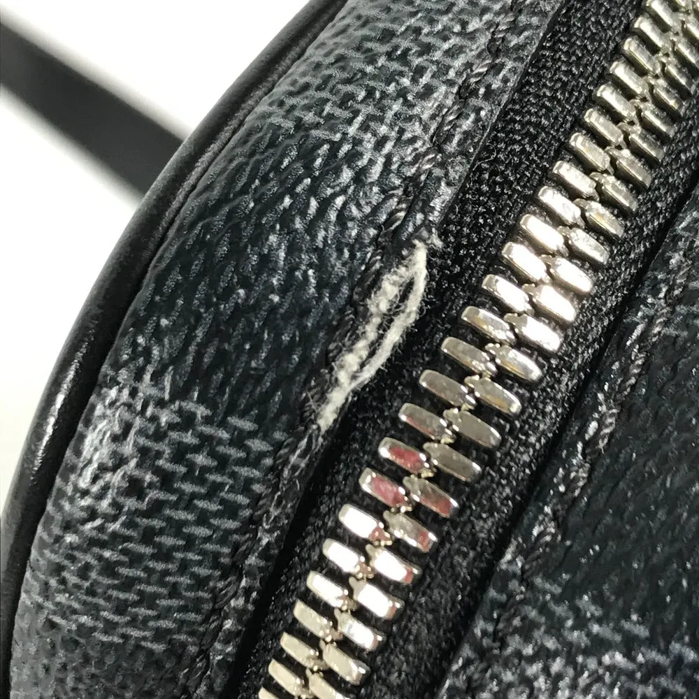 LOUIS VUITTON Shoulder Bag Graphite canvas black Damier Graphite Map Danube PM NM mens Used