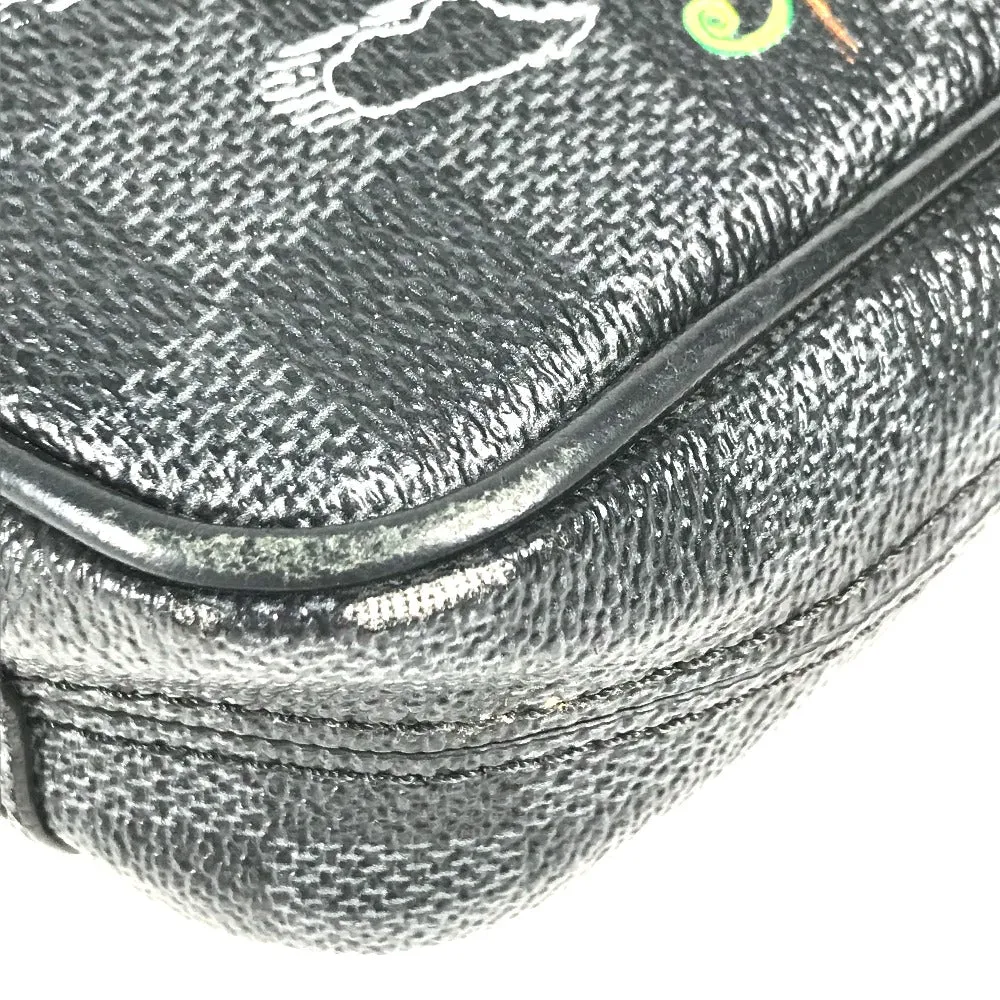LOUIS VUITTON Shoulder Bag Graphite canvas black Damier Graphite Map Danube PM NM mens Used