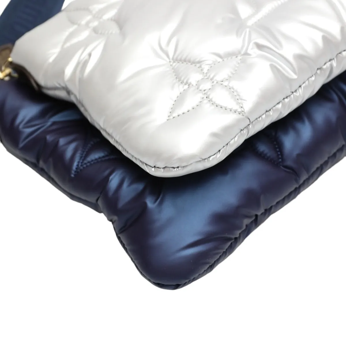 LOUIS VUITTON Shoulder Bag M21057 Monogram canvas Recycled nylon Navy/Silver Bags and pouches Monogram Maximulti Pochette Accessory Women Used