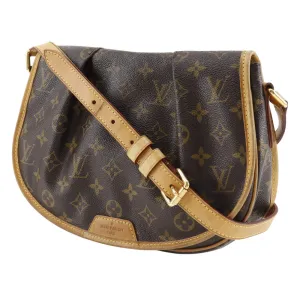 LOUIS VUITTON Shoulder Bag M40474 Monogram canvas Brown Menil Montan PM
