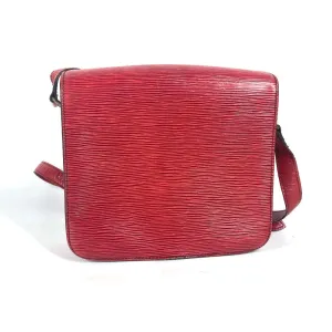 LOUIS VUITTON Shoulder Bag M52247 Epi Leather Red Epi Cartouchiere