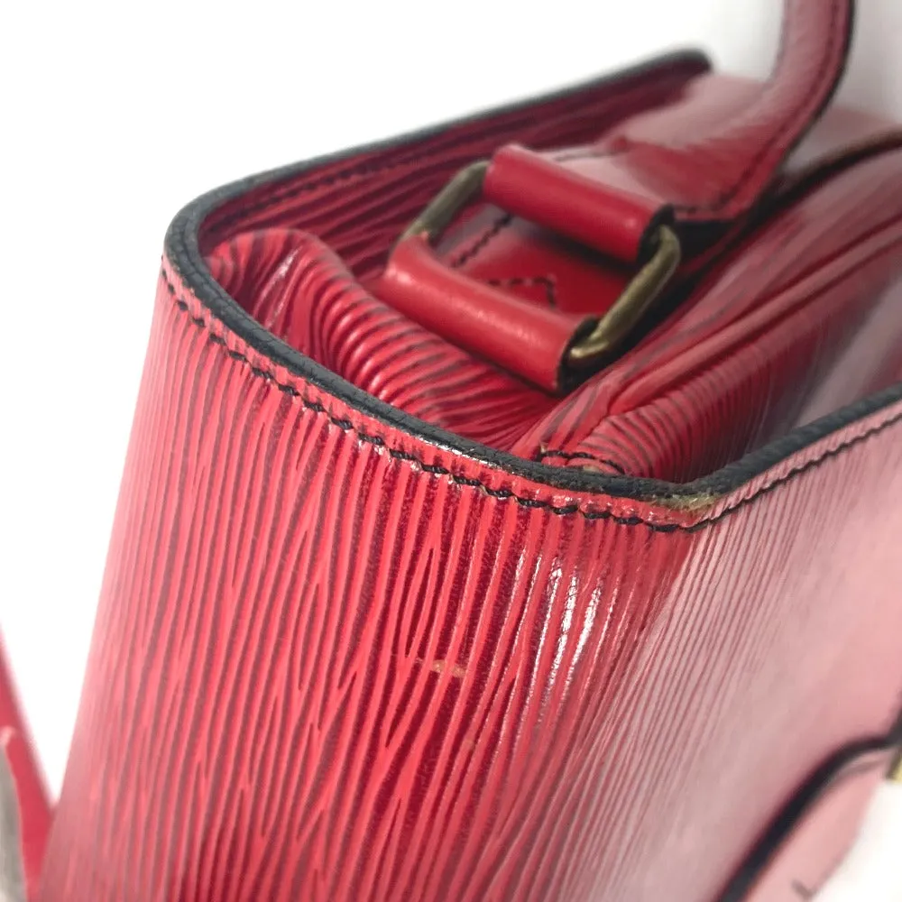 LOUIS VUITTON Shoulder Bag M52247 Epi Leather Red Epi Cartouchiere