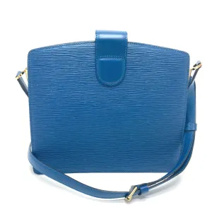 LOUIS VUITTON Shoulder Bag M52345 Epi Leather blue Epi Capuchin Women Used