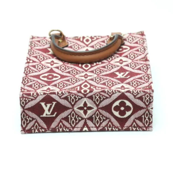 LOUIS VUITTON Shoulder Bag M69846 leather Red Jacquard leather Monogram