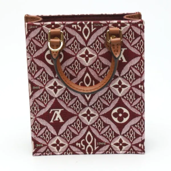 LOUIS VUITTON Shoulder Bag M69846 leather Red Jacquard leather Monogram