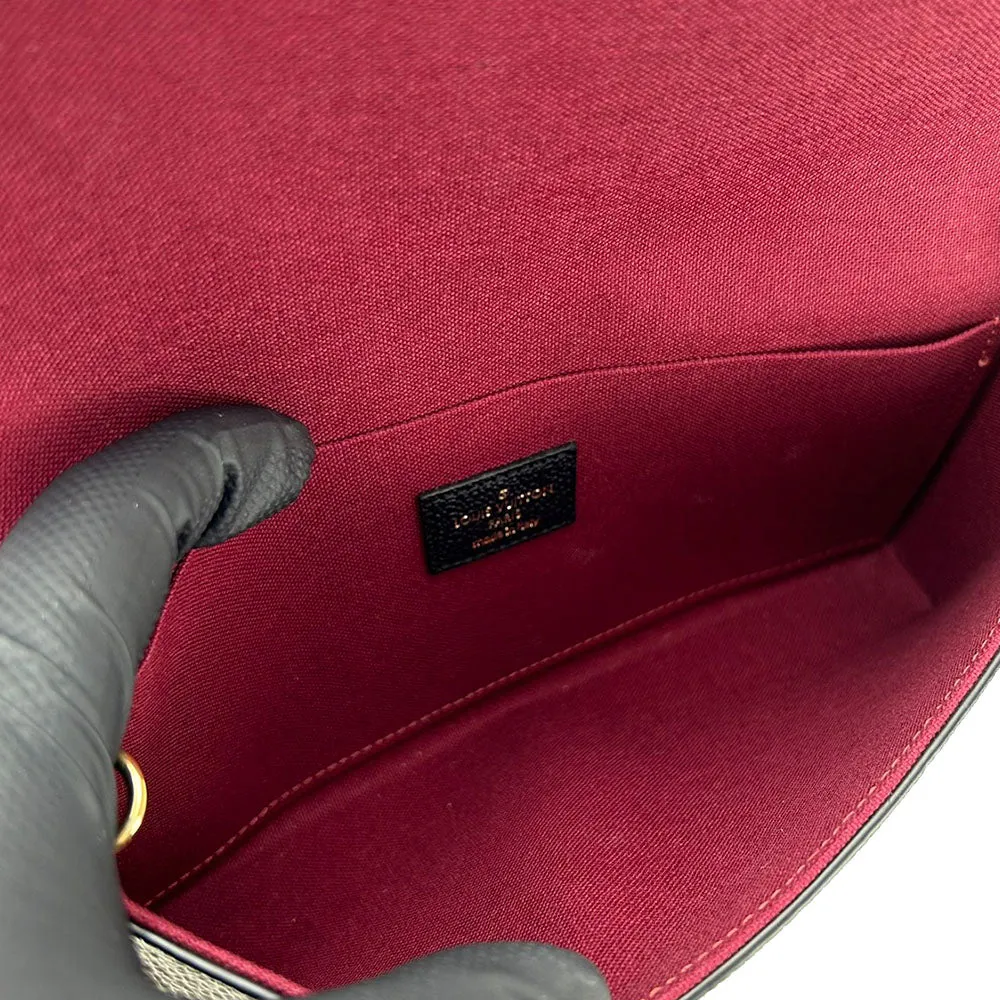 LOUIS VUITTON Shoulder Bag M82479 Monogram Ann Platt black Pochette Felice Women Used