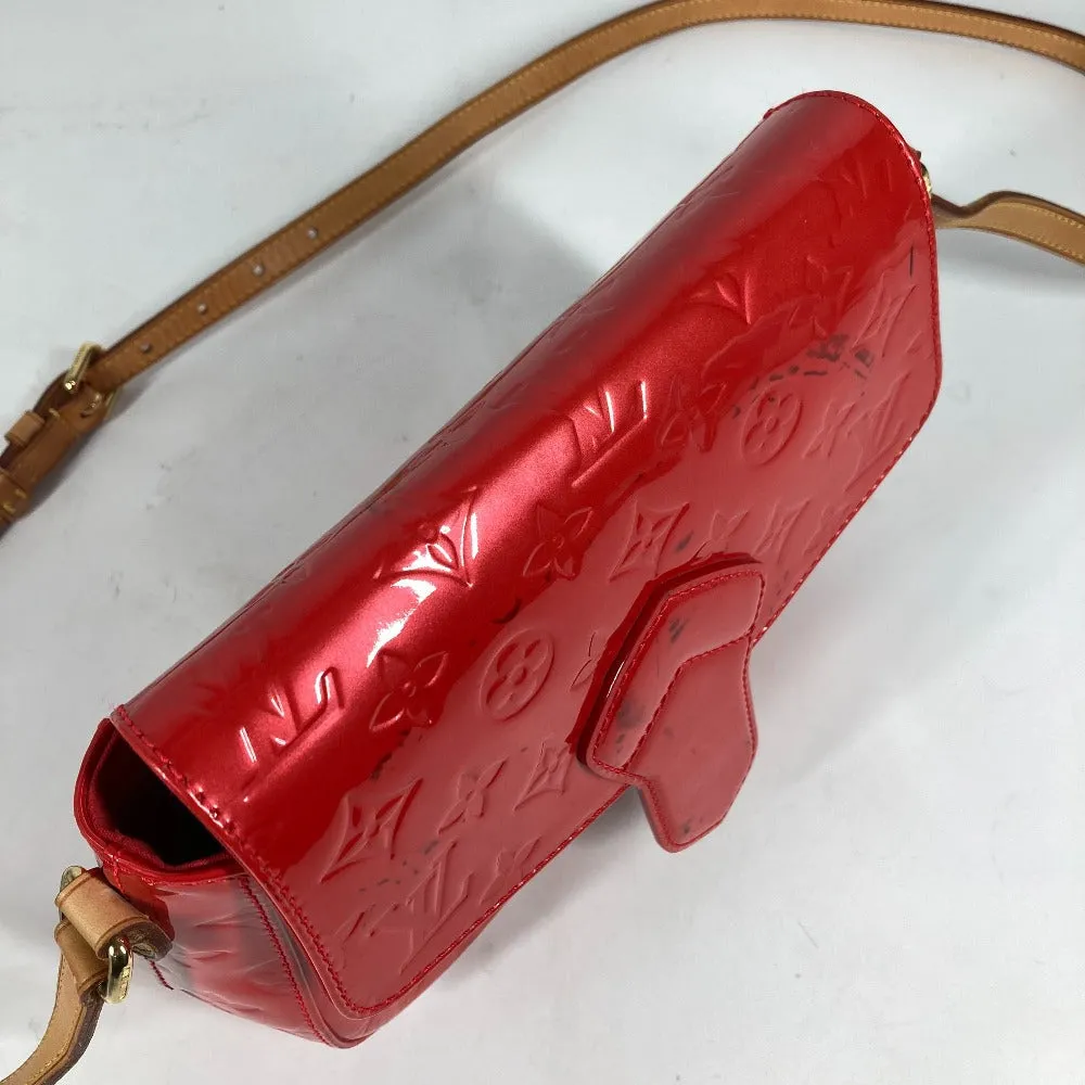 LOUIS VUITTON Shoulder Bag M91728 Monogram Vernis Red Monogram Vernis Bell Flower GM