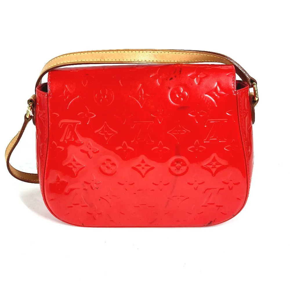 LOUIS VUITTON Shoulder Bag M91728 Monogram Vernis Red Monogram Vernis Bell Flower GM