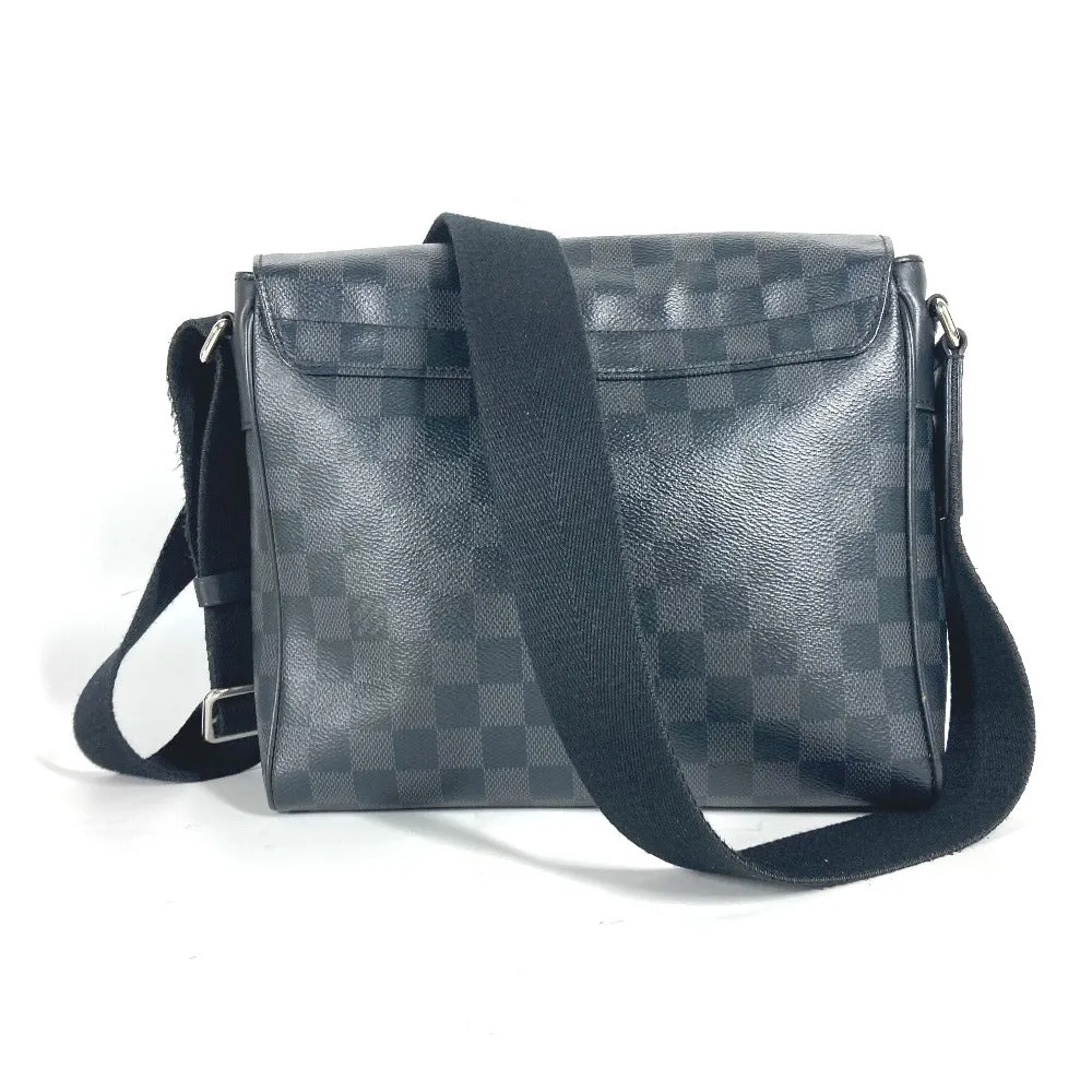 LOUIS VUITTON Shoulder Bag N41028 Damier Grafitto Canvas black Damier Grafitte District PM NM