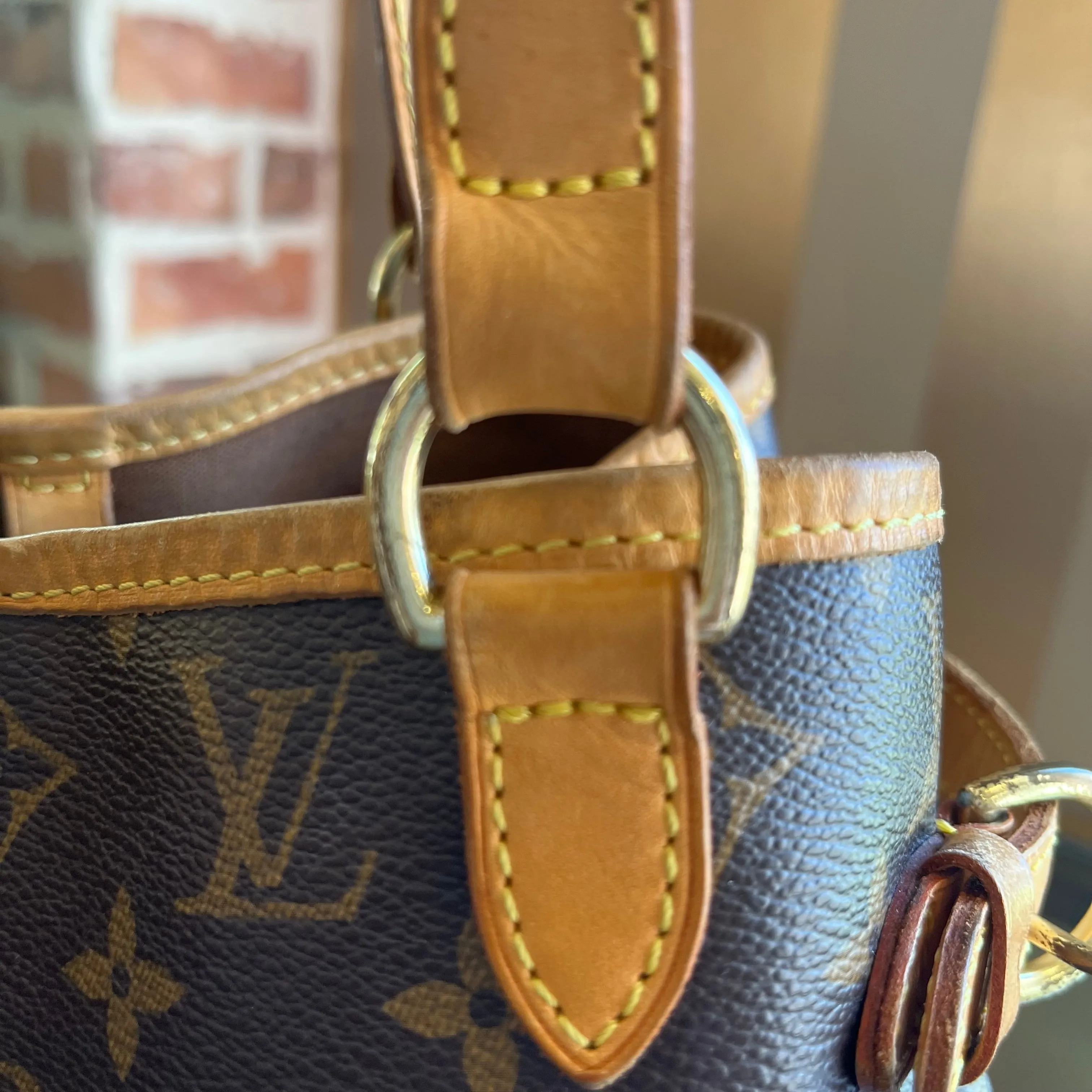 LOUIS VUITTON Vertical Batignolles Monogram Shoulder Bag