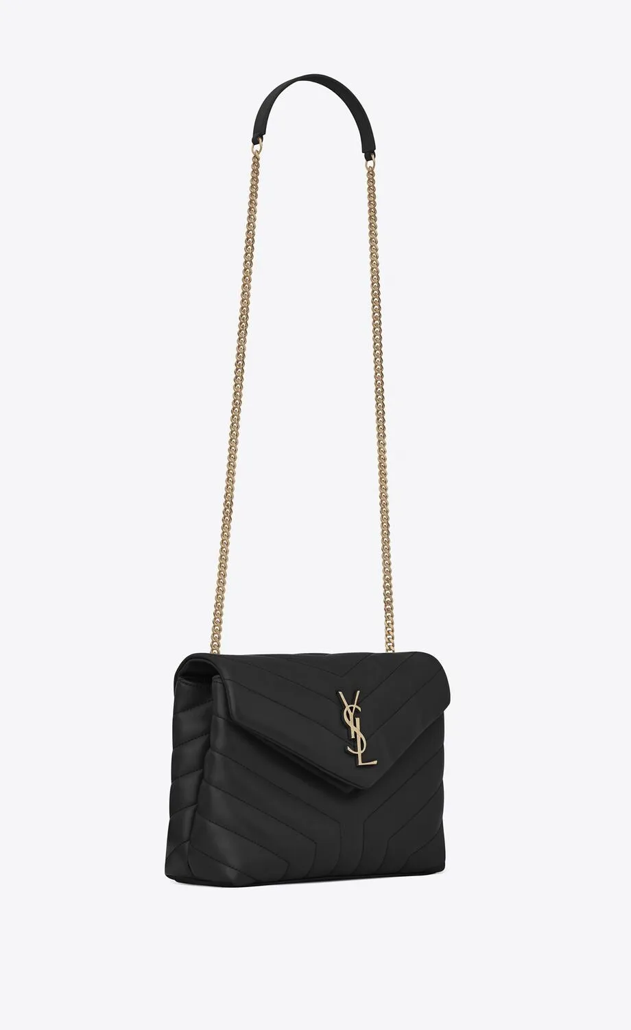 Loulou Small Chain Bag In Quilted "Y" Leather Leather Shoulder Bag for Women