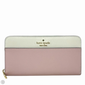 Madison Colorblock Large Slim Bifold Wallet Designer By Kate Spade, Size: Large