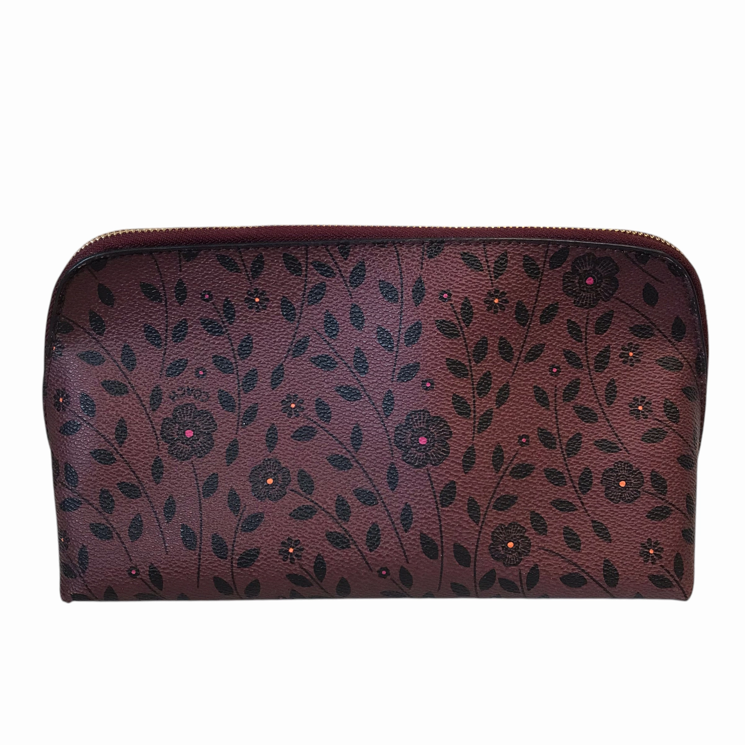 Makeup Bag Designer By Coach In Red, Size:Medium