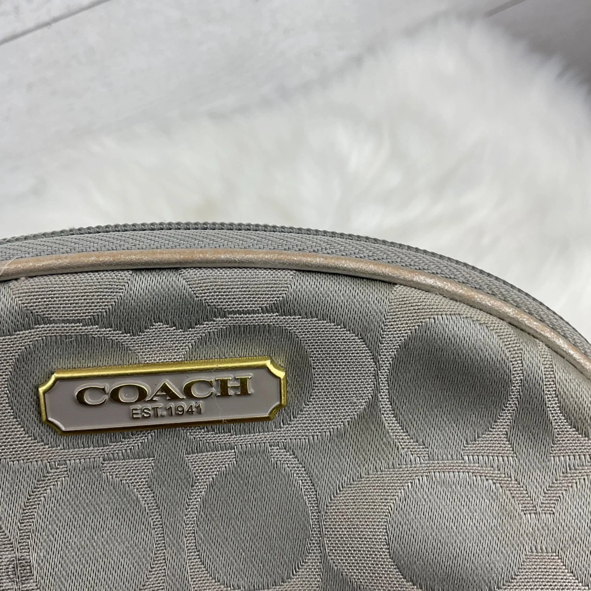 Makeup Bag Designer By Coach, Size: Small