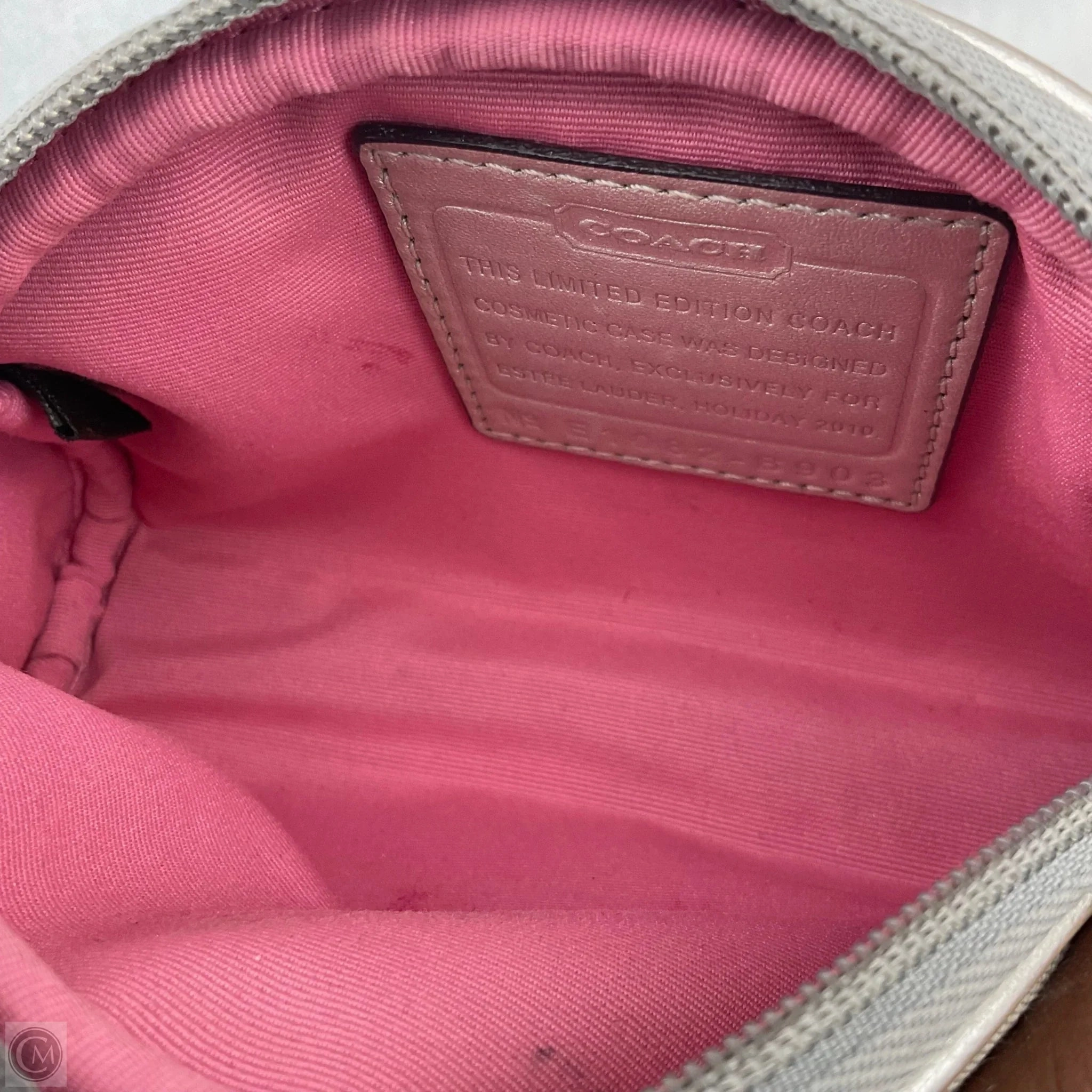 Makeup Bag Designer By Coach, Size: Small