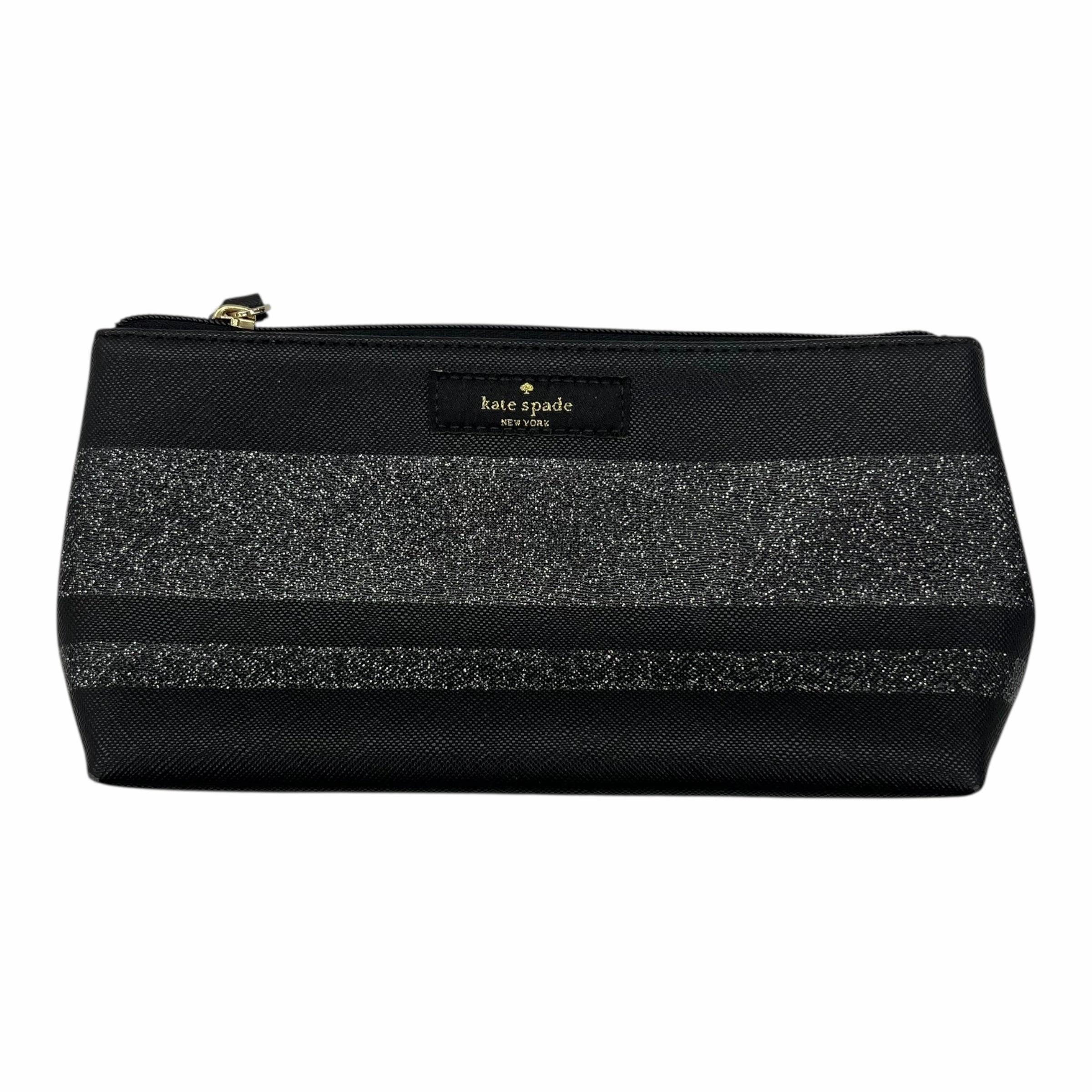 Makeup Bag Designer By Kate Spade In Black, Size:Small