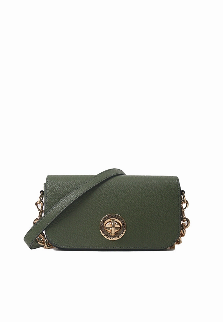 Marc Jacobs Medium Turnlock Shoulder Bag In Bronze Green 4S5HSH014H01