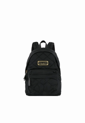 Marc Jacobs Mini Quilted M0016679 Nylon Backpack In Black