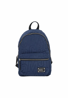 Marc Jacobs Nylon Quilted Backpack In Azure Blue 4S4HBP001H02