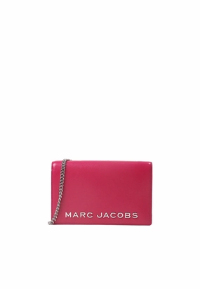 Marc Jacobs Party On a Chain Crossbody Bag In Lipstick Pink 4R3SMN015S01
