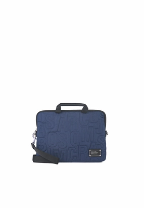 Marc Jacobs Quilted Laptop Bag In Azure Blue 4S4SCP001S02