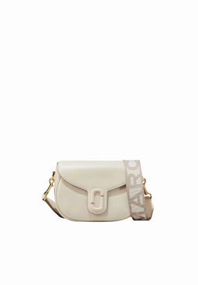 Marc Jacobs The Covered J Marc Saddle Bag In Cloud White 2S3HMS003H03