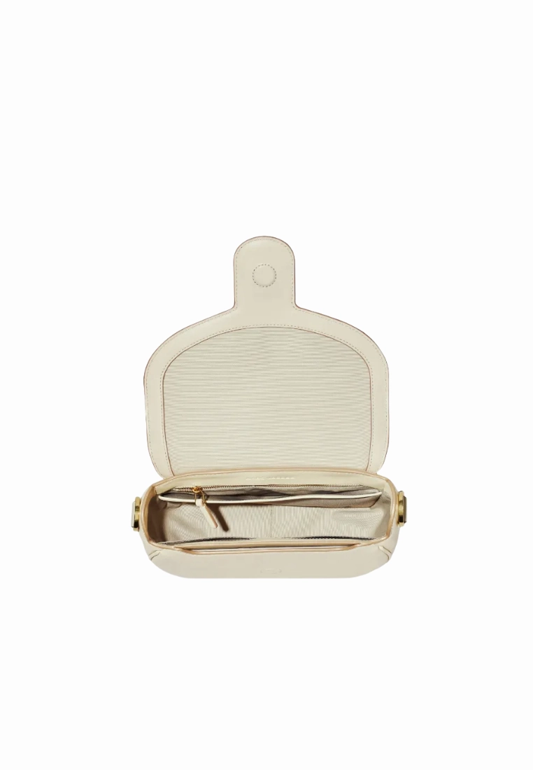 Marc Jacobs The Covered J Marc Saddle Bag In Cloud White 2S3HMS003H03