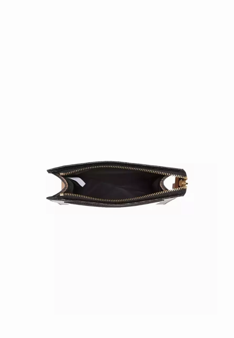 Marc Jacobs The Grind Cosmetic Bag Leather Colorblock In Almond Multi S201L01PF22