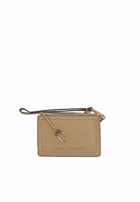 Marc Jacobs The Groove Top Zip Card Case In Iced Coffee S102L01RE22