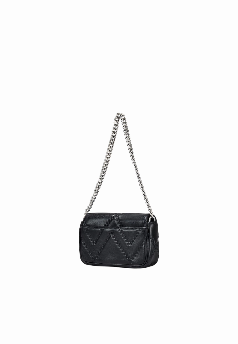 Marc Jacobs The Quilted Leather Shoulder Bag J Marc Mini In Black 2F4HCR037H04
