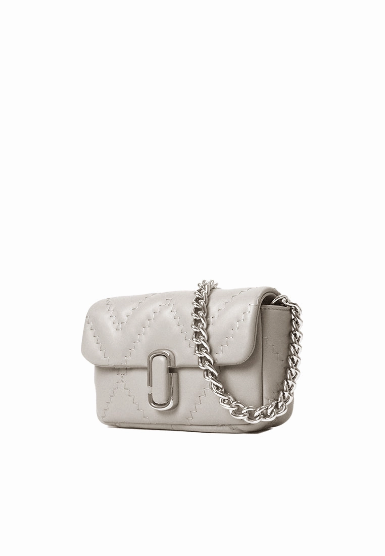 Marc Jacobs The Quilted Leather Shoulder Bag J Marc Mini In Cotton 2F4HCR037H04