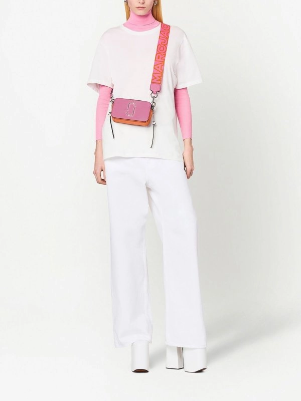 Marc Jacobs The Snapshot Crossbody Bag (Candy Pink Multi)