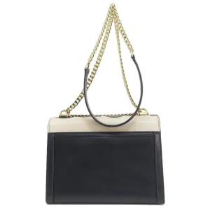 MICHAEL KORS Shoulder Bag Leather, PVC Navy logo Women Used