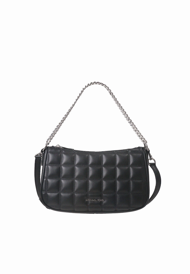 Michael Kors Carmela Medium Convertible Crossbody Bag In Black Noir 35R5S1QC6V