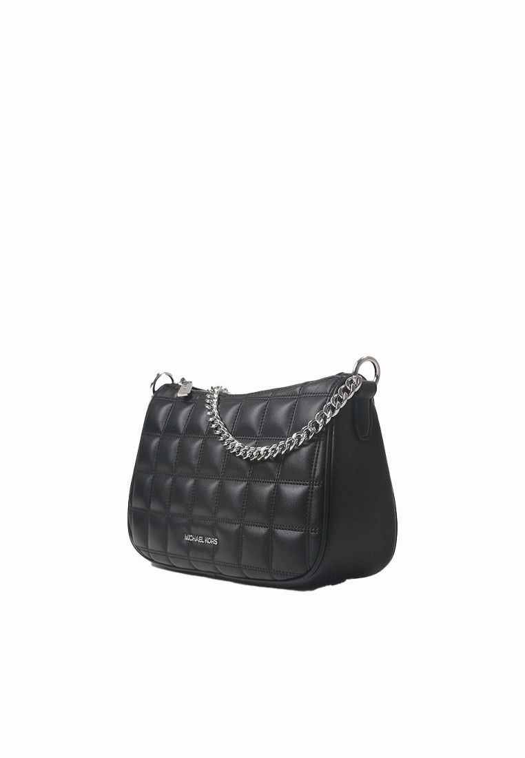 Michael Kors Carmela Medium Convertible Crossbody Bag In Black Noir 35R5S1QC6V