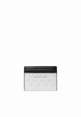 Michael Kors Cooper Signature Logo Bi-Fold Wallet In Bright White 36S5LCOF1B