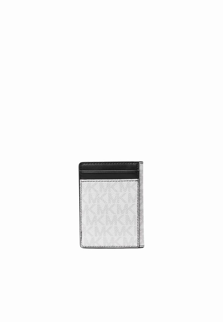 Michael Kors Cooper Signature Logo Bi-Fold Wallet In Bright White 36S5LCOF1B