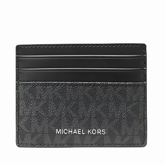 Michael Kors Cooper Signature Logo Card Case - Black