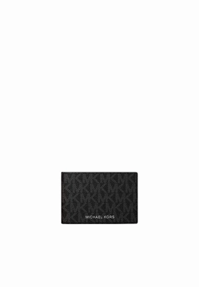 Michael Kors Cooper Signature Logo Wallet In Black 36S5LCOE6B