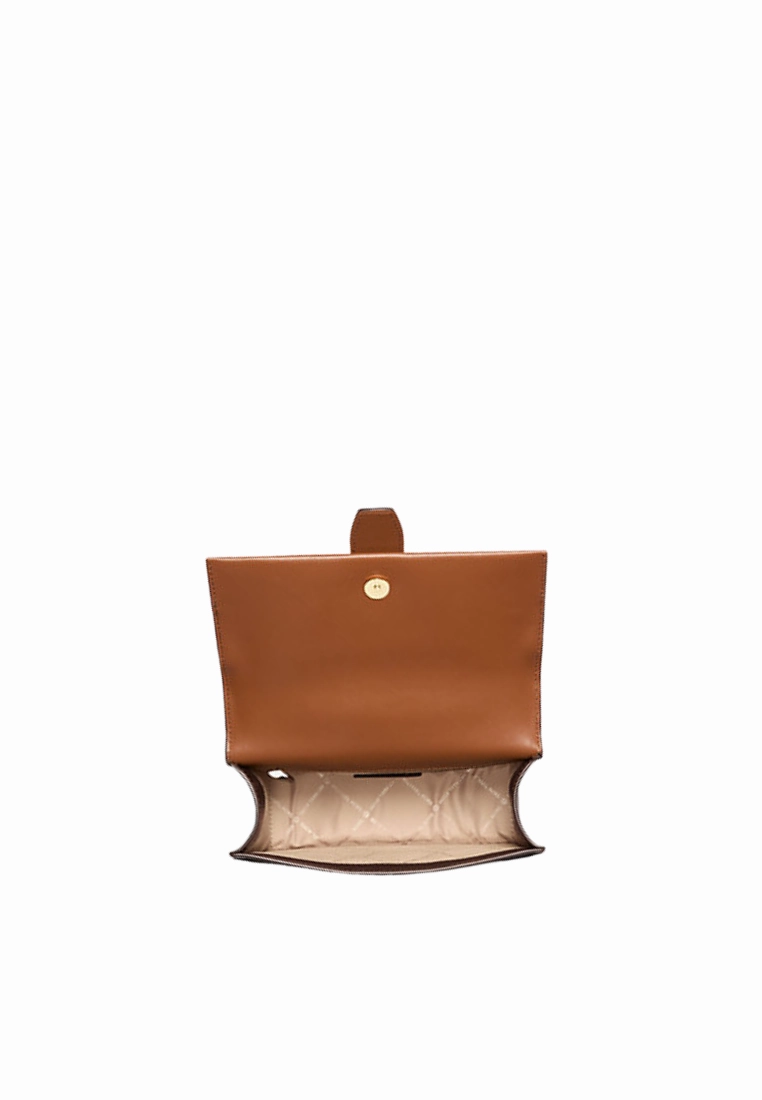 Michael Kors Greenwich Small Crossbody Bag Colour-Block Signature Logo In Brown Multi 35S5Ggrc1B