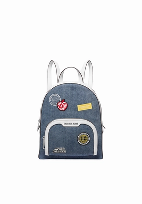 Michael Kors Jaycee Medium Embellished Denim Backpack In Denim 35R5S8TB2C