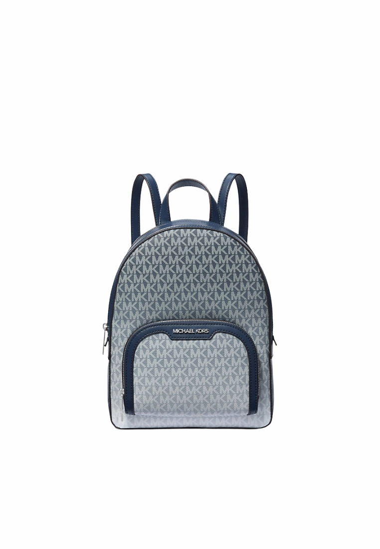 Michael Kors Jaycee Medium Ombre Signature Logo Backpack In Navy Bleu Marine 35R5S8TB8V