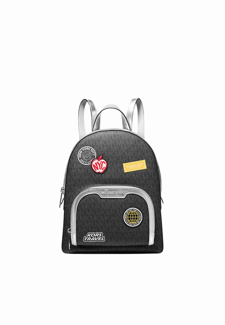 Michael Kors Jaycee Signature Logo Embellished Medium Backpack In Black Noir 35R5S8TB2B