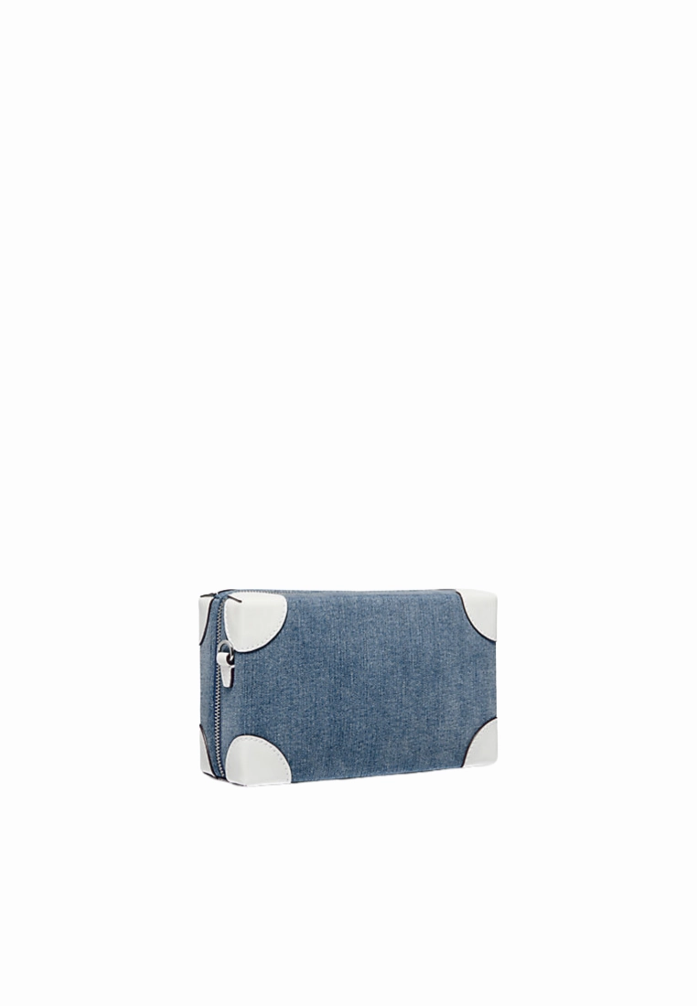 Michael Kors Jeanie Small Embellished Crossbody Bag In Denim 35R5S0JC3C