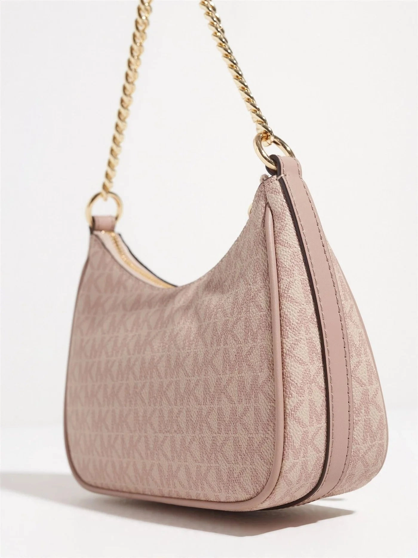Michael Kors Jet Set Charm Small Metallic Logo Pochette