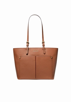 Michael Kors Jet Set Handbag Medium Pocket Tote Bag In Luggage 35F3GTVT8B