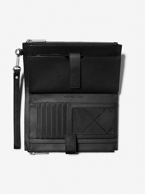 Michael Kors Jet Set Large Leather Smartphone Wristlet Wallet